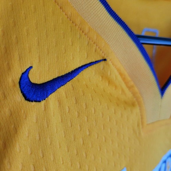 Nike LA Lakers Basketball Jersey GOLD Size 50 Large Length+4 Lonzo Ball #2 - Picture 7 of 12